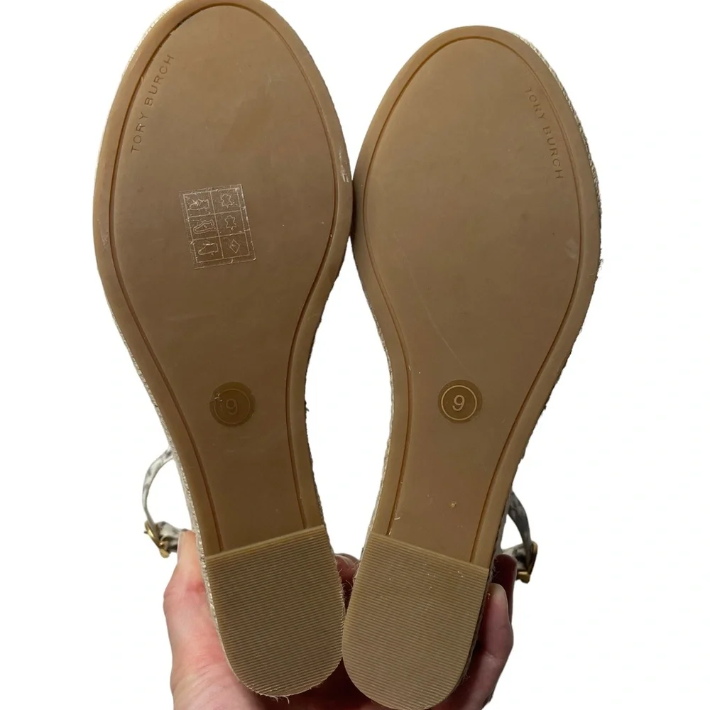 Tory Burch | Selby Snake-Print Wedge Platform Espadrilles 9